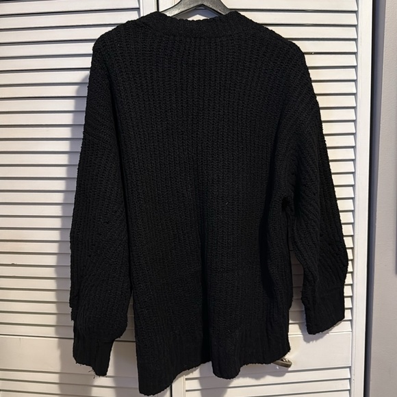 Black Button-Up Cardigan - Picture 3 of 3